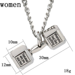 Dumbbell Fitness Pendant