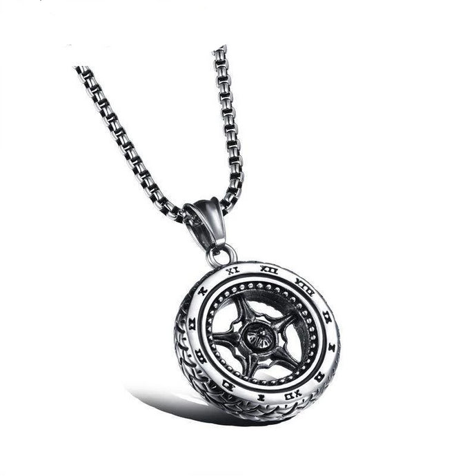 Hemiston Domineering Roman Tire Necklace