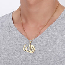 Load image into Gallery viewer, Gold-Color Allah Pendant