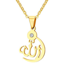 Load image into Gallery viewer, Gold-Color Allah Pendant