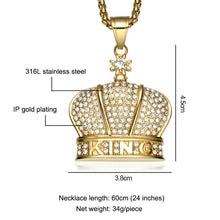 Load image into Gallery viewer, King Crown Necklace