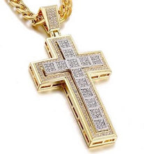 Load image into Gallery viewer, Double Trendy Cross Pendant