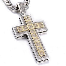 Load image into Gallery viewer, Double Trendy Cross Pendant