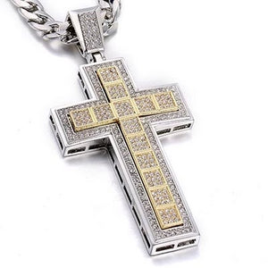 Double Trendy Cross Pendant