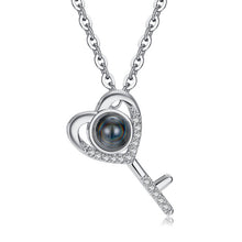 Load image into Gallery viewer, Woman Necklace Love Memory 100 Languages I Love You to