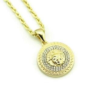 Beauty Head Portrait Hip Hop Pendant