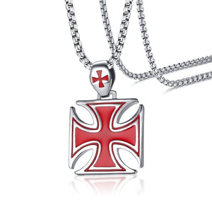 Red Iron Cross Pendant(Templar)
