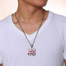 Load image into Gallery viewer, Red Iron Cross Pendant(Templar)