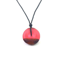 Load image into Gallery viewer, Antique Solid Wood Resin Necklace