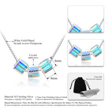 Load image into Gallery viewer, 3 Stones Geometric Square Pendant