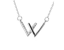 Load image into Gallery viewer, Simple W Letter Pendant