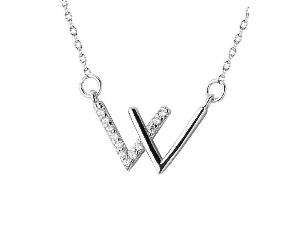 Simple W Letter Pendant