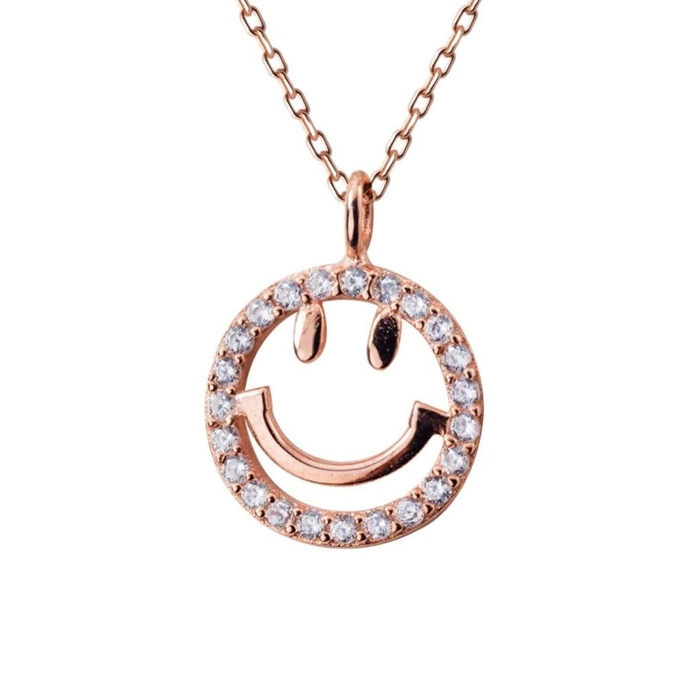 Hollow Smile Face Pendant