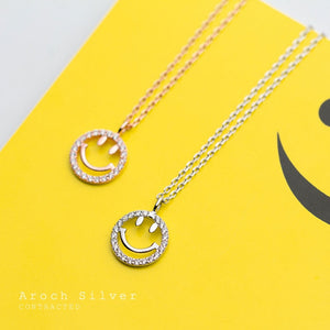 Hollow Smile Face Pendant